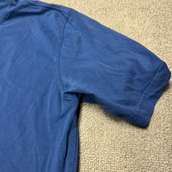 STAINS Brooks Brothers Shirt 346 Mens Large Short Sleeve Blue T-Shirt Logo - Picture 5 of 9